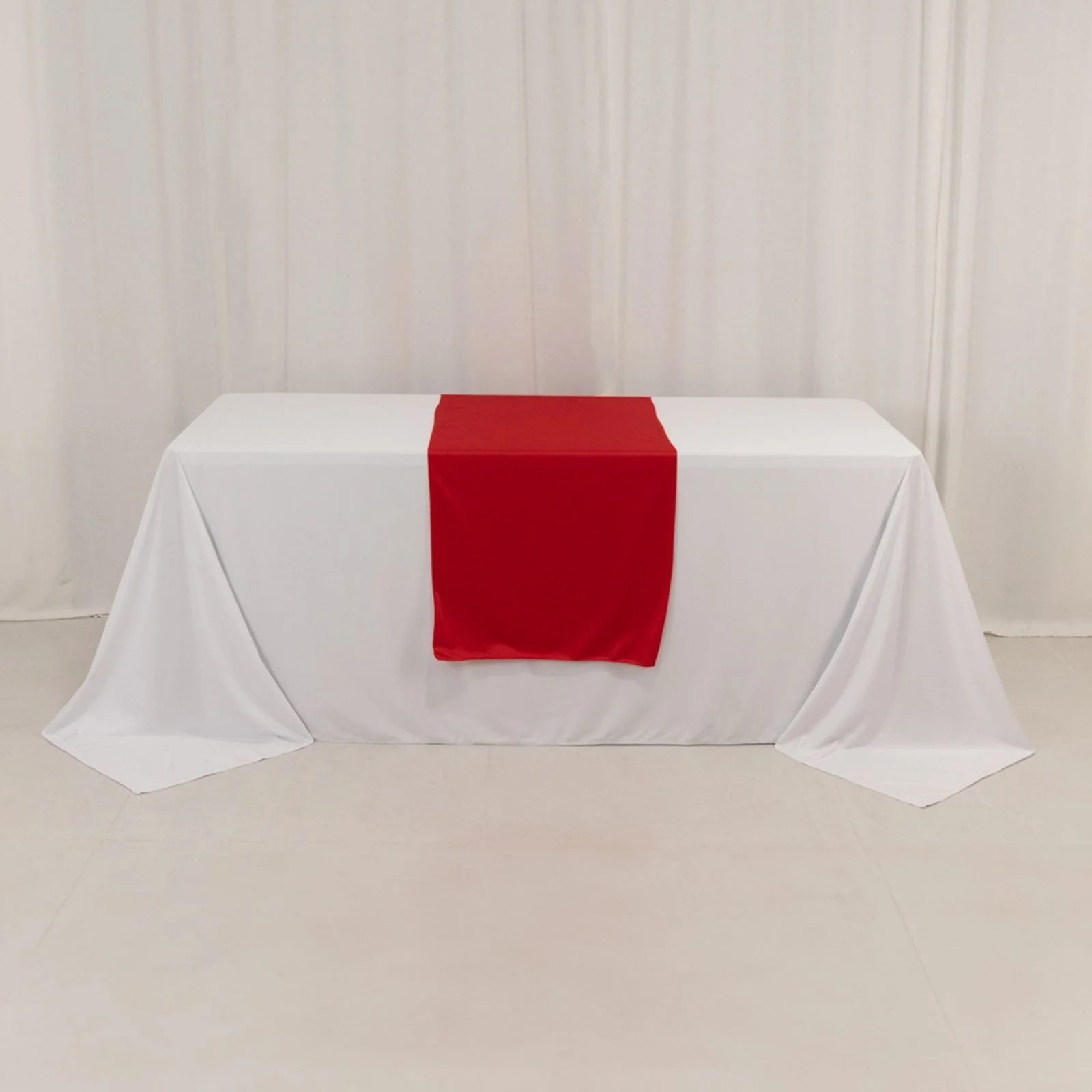 Wide Premium Polyester Table Runner 24"x72" Red - Sublimation Printable Blank Banner - Image 3