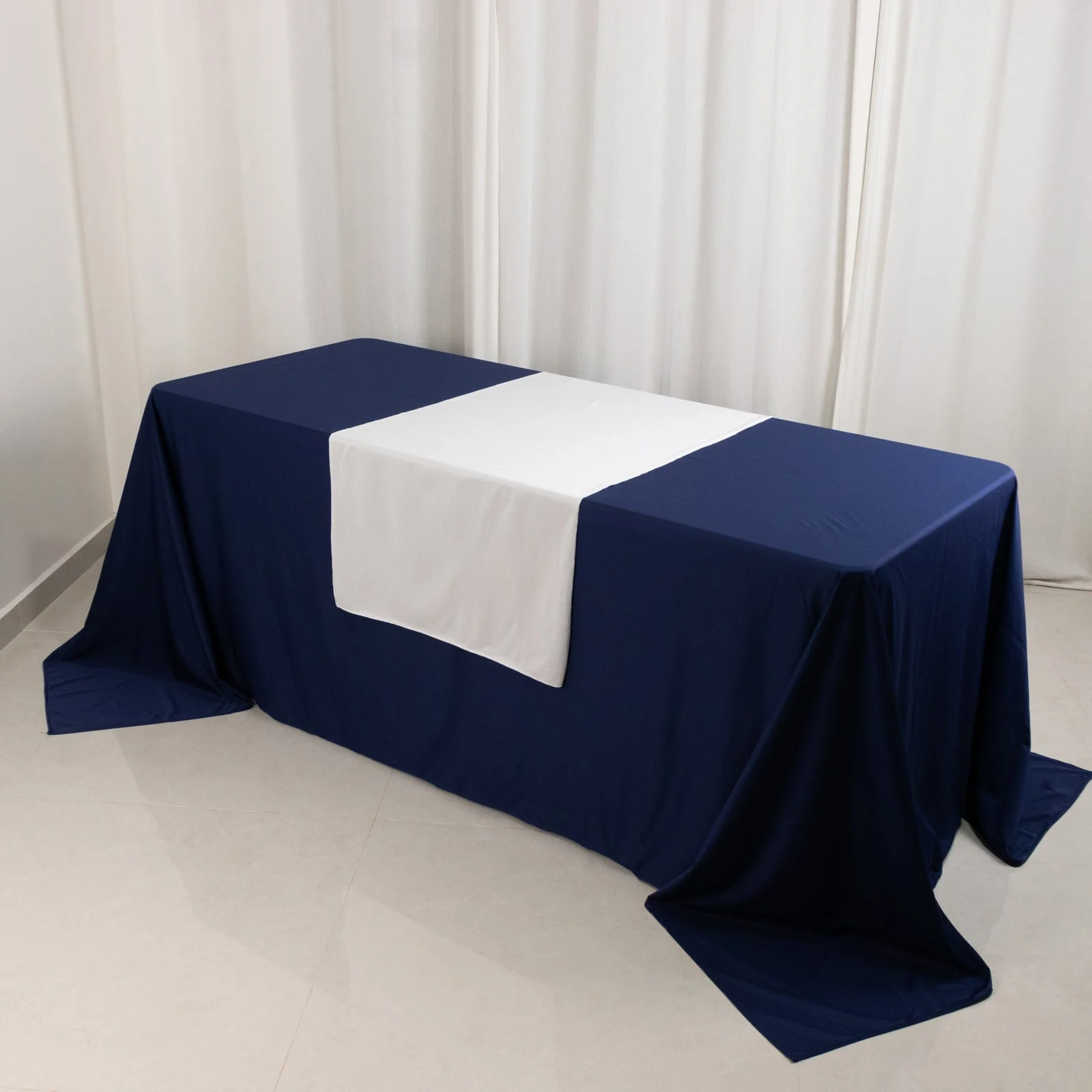 Wide Premium Polyester Table Runner 24"x72" White - Sublimation Printable Banner for Events & Decor - Image 6
