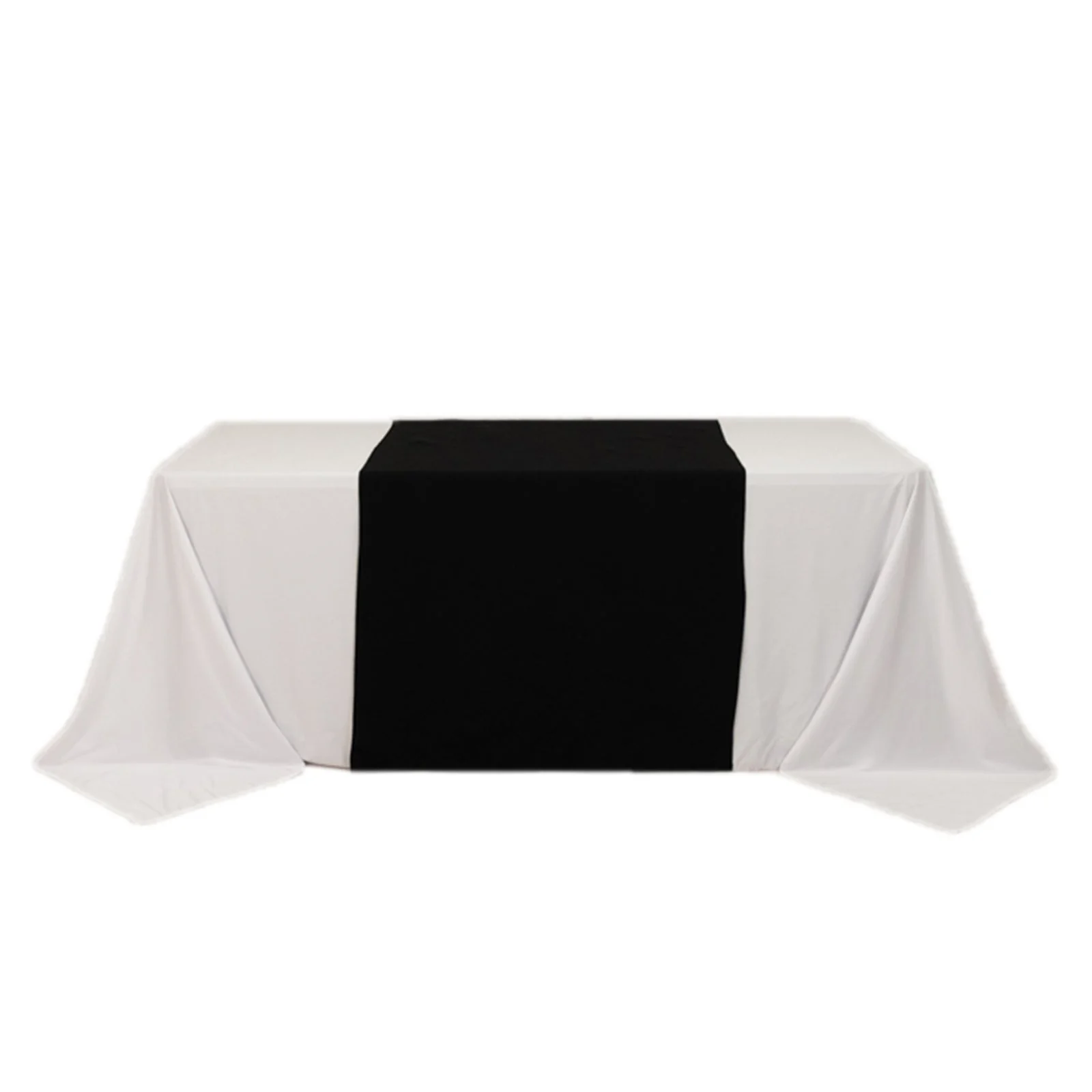 Wide Premium Polyester Table Runner 36"x72" Black - Sublimation Printable Blank Banner - Image 5