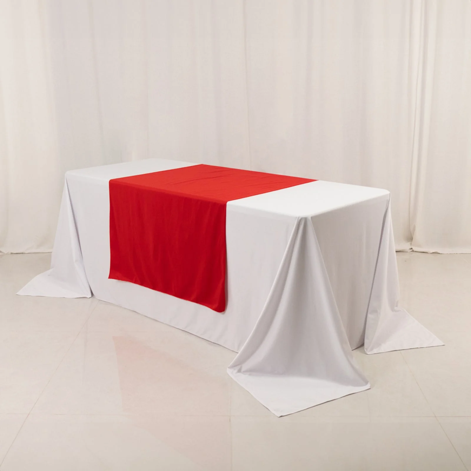 Wide Premium Polyester Table Runner 36"x72" Red - Sublimation Printable Blank Banner - Image 2