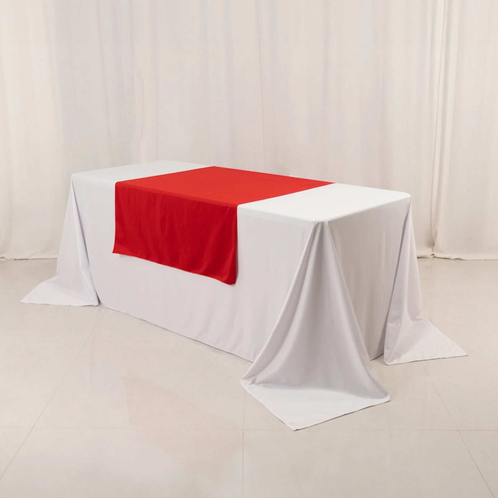 Wide Premium Polyester Table Runner 36"x72" Red - Sublimation Printable Blank Banner - Image 7