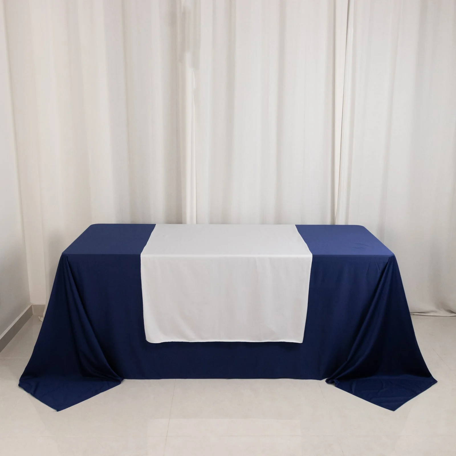 Wide Premium Polyester Table Runner 36"x72" White - Sublimation Printable Banner for Events & Decor - Image 6